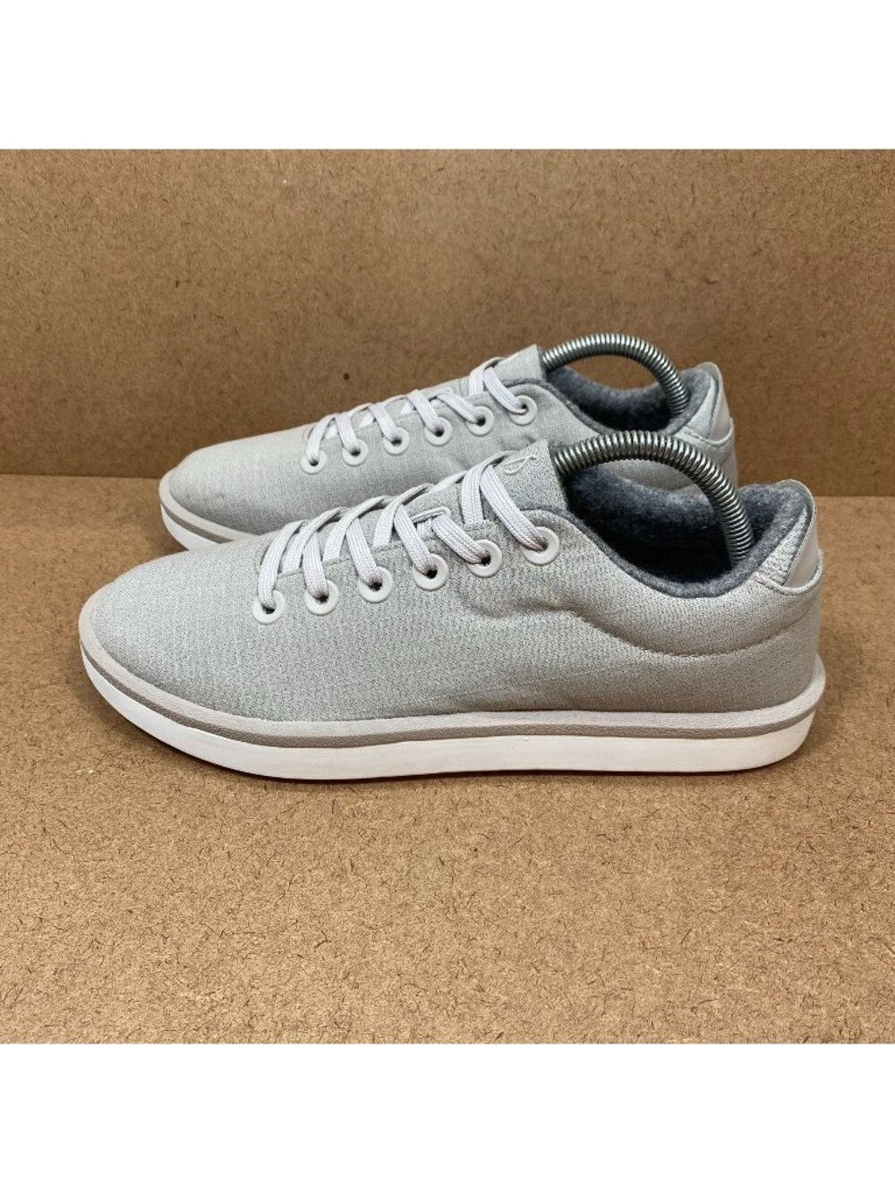 Allbirds Womens Wool Pipers Women Light Gray Casual Lace-Up Sneakers Size 9